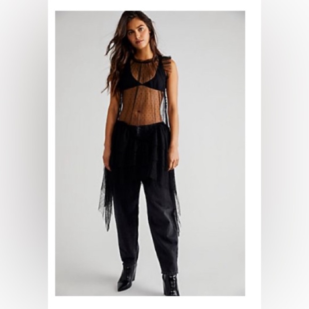 Free People Mia Mesh Maxi Top